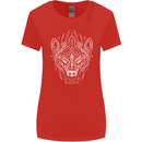 Viking Bear Symbols With Valknut Symbol Womens Wider Cut T-Shirt Red