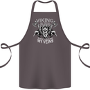 Viking Blood Odin Valhalla Norse Mythology Cotton Apron 100% Organic Dark Grey