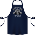 Viking Blood Odin Valhalla Norse Mythology Cotton Apron 100% Organic Navy Blue