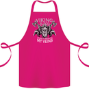 Viking Blood Odin Valhalla Norse Mythology Cotton Apron 100% Organic Pink