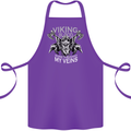 Viking Blood Odin Valhalla Norse Mythology Cotton Apron 100% Organic Purple