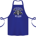 Viking Blood Odin Valhalla Norse Mythology Cotton Apron 100% Organic Royal Blue