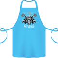 Viking Blood Odin Valhalla Norse Mythology Cotton Apron 100% Organic Turquoise