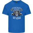 Viking Blood Odin Valhalla Norse Mythology Kids T-Shirt Childrens Royal Blue