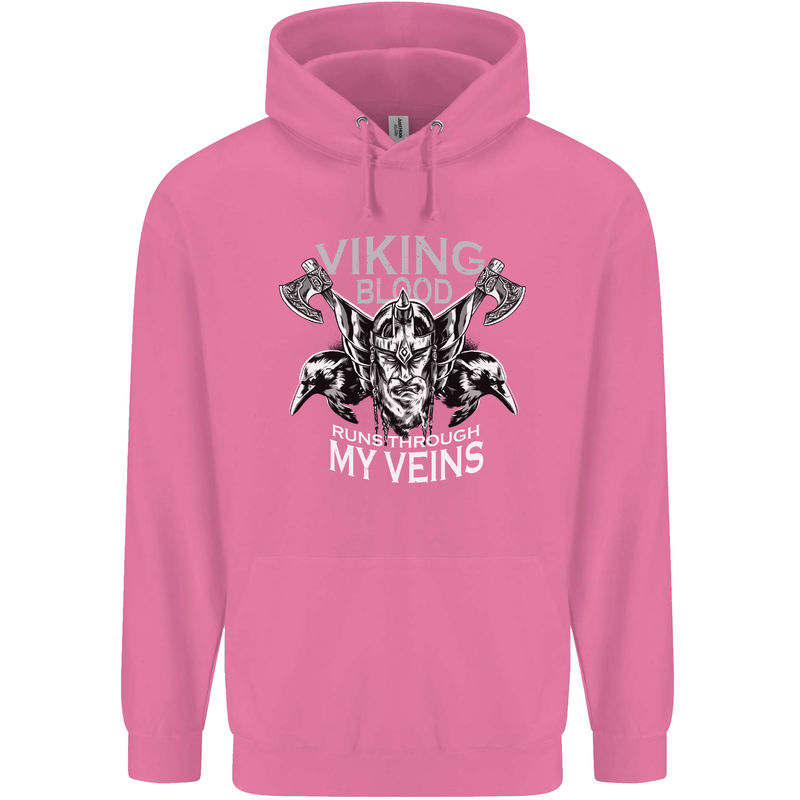 Viking Blood Odin Valhalla Norse Mythology Mens 80% Cotton Hoodie Azelea