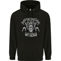 Viking Blood Odin Valhalla Norse Mythology Mens 80% Cotton Hoodie Black