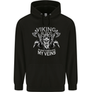 Viking Blood Odin Valhalla Norse Mythology Mens 80% Cotton Hoodie Black