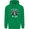 Viking Blood Odin Valhalla Norse Mythology Mens 80% Cotton Hoodie Irish Green
