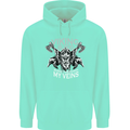 Viking Blood Odin Valhalla Norse Mythology Mens 80% Cotton Hoodie Peppermint