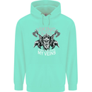 Viking Blood Odin Valhalla Norse Mythology Mens 80% Cotton Hoodie Peppermint