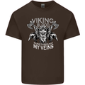 Viking Blood Odin Valhalla Norse Mythology Mens Cotton T-Shirt Tee Top Dark Chocolate