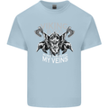 Viking Blood Odin Valhalla Norse Mythology Mens Cotton T-Shirt Tee Top Light Blue