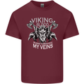 Viking Blood Odin Valhalla Norse Mythology Mens Cotton T-Shirt Tee Top Maroon