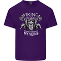 Viking Blood Odin Valhalla Norse Mythology Mens Cotton T-Shirt Tee Top Purple