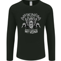 Viking Blood Odin Valhalla Norse Mythology Mens Long Sleeve T-Shirt Black