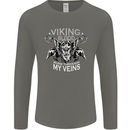 Viking Blood Odin Valhalla Norse Mythology Mens Long Sleeve T-Shirt Charcoal