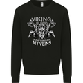 Viking Blood Odin Valhalla Norse Mythology Mens Sweatshirt Jumper Black