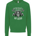 Viking Blood Odin Valhalla Norse Mythology Mens Sweatshirt Jumper Irish Green
