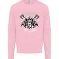 Viking Blood Odin Valhalla Norse Mythology Mens Sweatshirt Jumper Light Pink