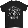 Viking Blood Odin Valhalla Norse Mythology Mens T-Shirt Cotton Gildan Black
