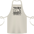 Viking Blood Runs Through Me Ship Sailing Cotton Apron 100% Organic Natural