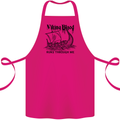 Viking Blood Runs Through Me Ship Sailing Cotton Apron 100% Organic Pink