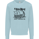 Viking Blood Runs Through Me Ship Sailing Kids Sweatshirt Jumper Light Blue