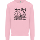 Viking Blood Runs Through Me Ship Sailing Kids Sweatshirt Jumper Light Pink
