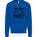 Viking Blood Runs Through Me Ship Sailing Kids Sweatshirt Jumper Royal Blue