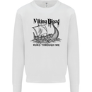 Viking Blood Runs Through Me Ship Sailing Kids Sweatshirt Jumper White