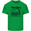Viking Blood Runs Through Me Ship Sailing Kids T-Shirt Childrens Irish Green