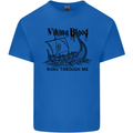 Viking Blood Runs Through Me Ship Sailing Kids T-Shirt Childrens Royal Blue