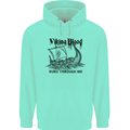 Viking Blood Runs Through Me Ship Sailing Mens 80% Cotton Hoodie Peppermint