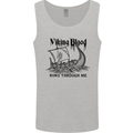 Viking Blood Runs Through Me Ship Sailing Mens Vest Tank Top Sports Grey