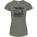 Viking Blood Runs Through Me Ship Sailing Womens Petite Cut T-Shirt Charcoal