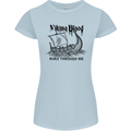 Viking Blood Runs Through Me Ship Sailing Womens Petite Cut T-Shirt Light Blue
