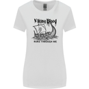 Viking Blood Runs Through Me Ship Sailing Womens Wider Cut T-Shirt White