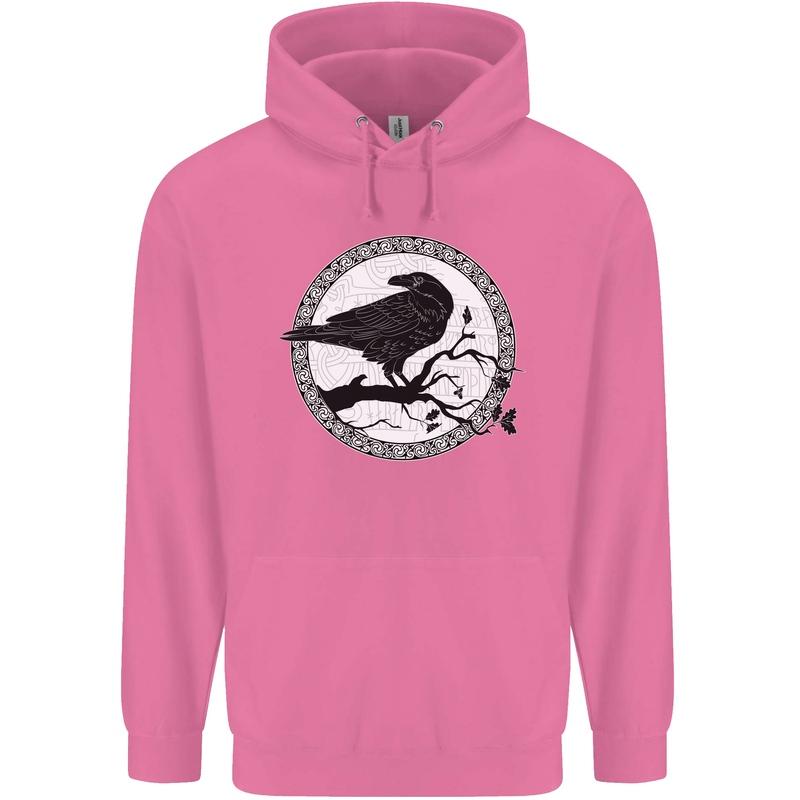 Viking Crow Celtic Norse Valhalla Odin Thor Childrens Kids Hoodie Azalea