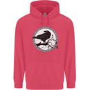 Viking Crow Celtic Norse Valhalla Odin Thor Childrens Kids Hoodie Heliconia