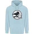 Viking Crow Celtic Norse Valhalla Odin Thor Childrens Kids Hoodie Light Blue
