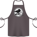 Viking Crow Celtic Norse Valhalla Odin Thor Cotton Apron 100% Organic Dark Grey