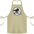 Viking Crow Celtic Norse Valhalla Odin Thor Cotton Apron 100% Organic Khaki