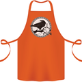 Viking Crow Celtic Norse Valhalla Odin Thor Cotton Apron 100% Organic Orange