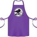Viking Crow Celtic Norse Valhalla Odin Thor Cotton Apron 100% Organic Purple