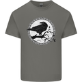 Viking Crow Celtic Norse Valhalla Odin Thor Kids T-Shirt Childrens Charcoal