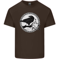 Viking Crow Celtic Norse Valhalla Odin Thor Kids T-Shirt Childrens Chocolate