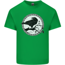 Viking Crow Celtic Norse Valhalla Odin Thor Kids T-Shirt Childrens Irish Green