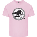 Viking Crow Celtic Norse Valhalla Odin Thor Kids T-Shirt Childrens Light Pink