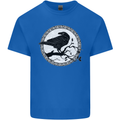 Viking Crow Celtic Norse Valhalla Odin Thor Kids T-Shirt Childrens Royal Blue
