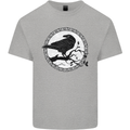 Viking Crow Celtic Norse Valhalla Odin Thor Kids T-Shirt Childrens Sports Grey